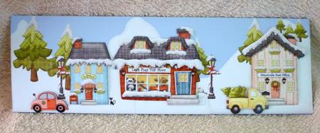Christmas Village Street by Michelle Chivers
