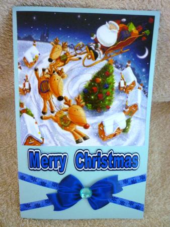 Ho! Ho! Ho! Santa's on His Way, Oval Pyramids by Michelle Chivers