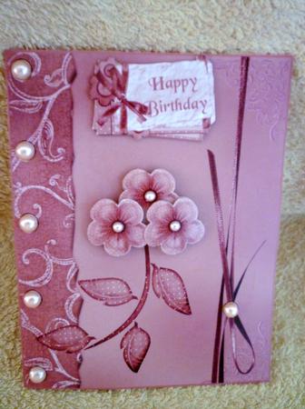 Floral and Pearls Quick Card by Michelle Chivers