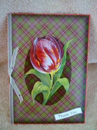 Purple Flower Quick Card by Michelle Chivers