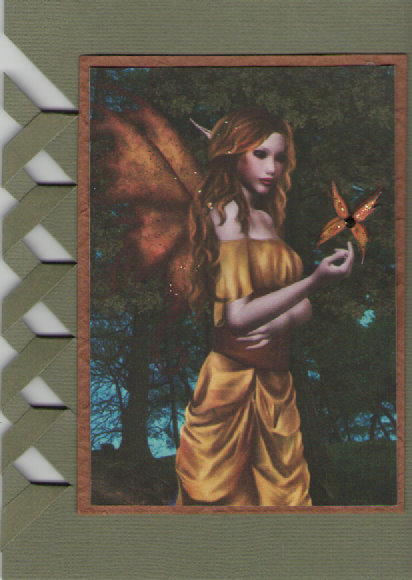 Nature Fairy in Yellow A4 Card Topper by Michelle Garcia