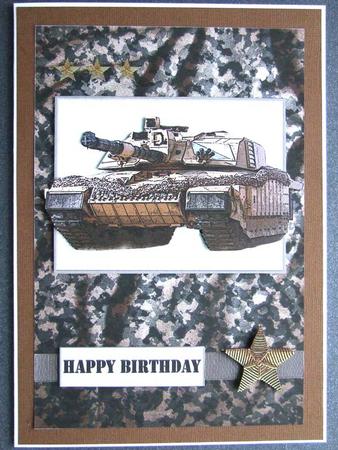 Birthday Tank Card by Michelle Lancaster