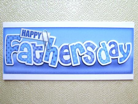 Large Dl Fathers Day Felties Quick Card with 3D Decoupage by Michelle Lancaster