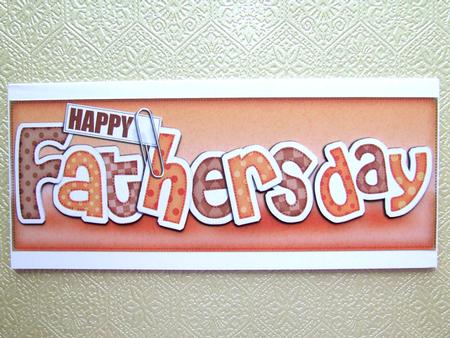 Large Dl Fathers Day Felties Quick Card with 3D Decoupage by Michelle Lancaster