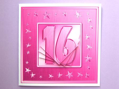 16th Bright Metallic Age Quick Card with Twisted Pyramage by Michelle Lancaster