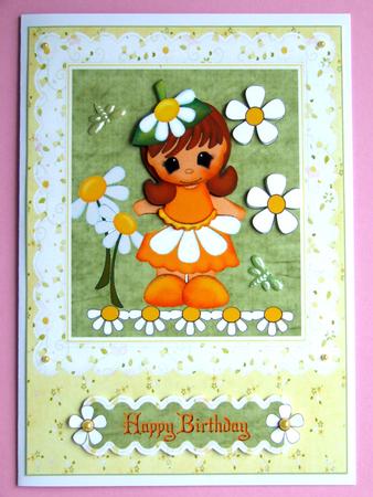 Miss Daisy with Decoupage by Michelle Lancaster