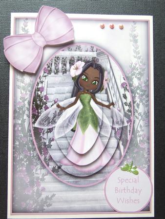 Ethnic Woodland Princess Fairy Card Front Kit by Michelle Lancaster