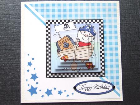 Pirates Ahoy!! Quick Card with Pyramage by Michelle Lancaster