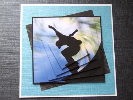 Skateboarder Twisted Pyramid by Michelle Lancaster