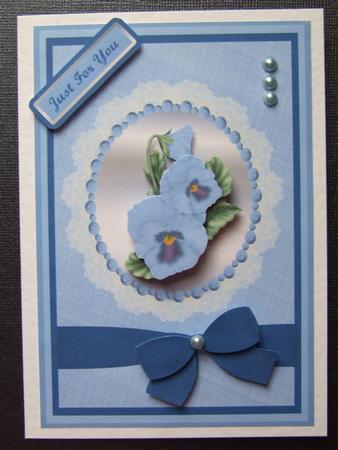 Lacy Pansy Framed by Michelle Lancaster