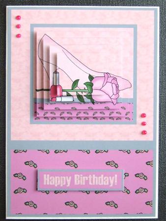 Girl's Night Out! Pyramid Card Front by Michelle Lancaster