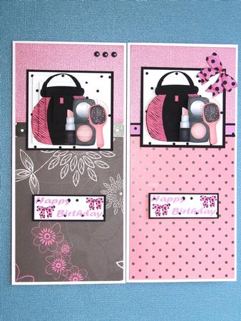 Girl's Make Up Bag Pyramid and Decoupage by Michelle Lancaster