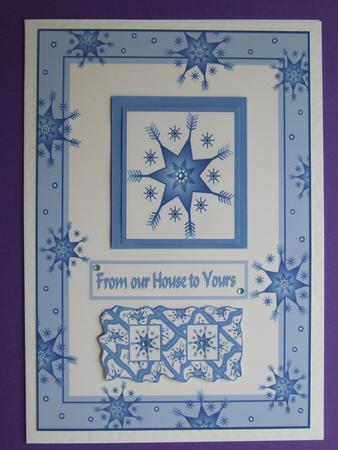 From Our House to Yours Card Front and Topper by Michelle Lancaster