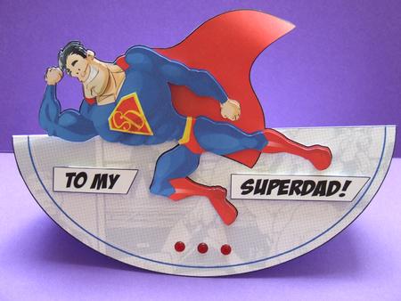 Superdad! Wobble Card. by Michelle Lancaster