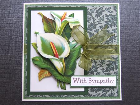 Calla Lily Decoupage by Michelle Lancaster