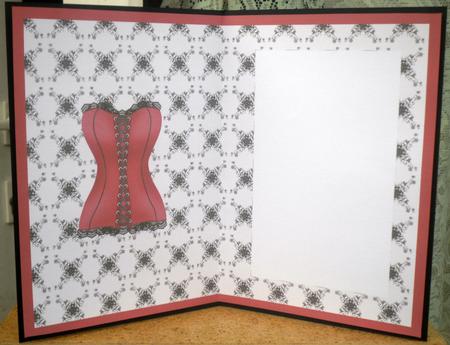 Red Basque Card Insert by Michelle Lennon
