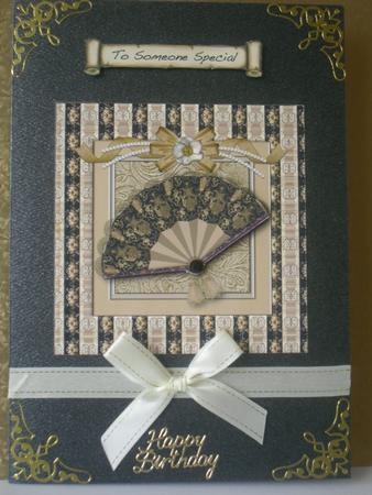 Black and Gold Fan Toppers by Michelle Lennon