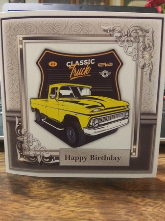 Male Card Classic Car 4 by Michelle Peters