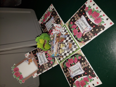 Wonderland Adventures with Alice Exploding Box Room for a Surprise Kit by Michelle Peters