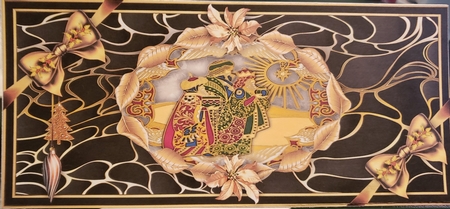 Gold & Black Christmas Large DL - 8 by Michelle Peters