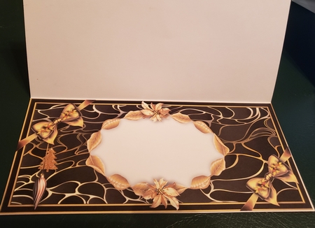 Gold & Black Christmas Large DL - 8 by Michelle Peters