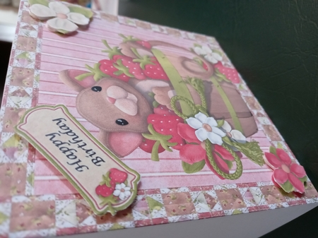 Cute Mouse with Strawberries 8x8 Mini Kit by Michelle Peters