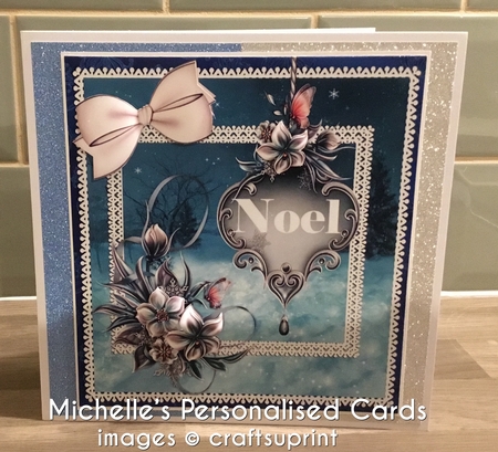 Lovely Aqua Christmas Noel by MICHELLE WAGSTAFFE
