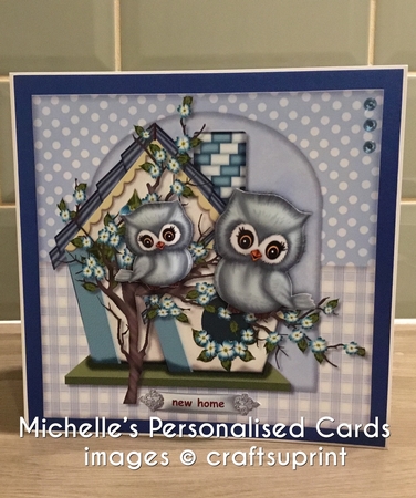 New Home Cute Owls by MICHELLE WAGSTAFFE