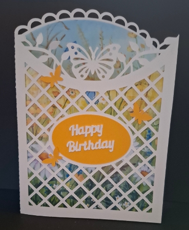 Curved Lattice Butterfly Card by Michelle Young