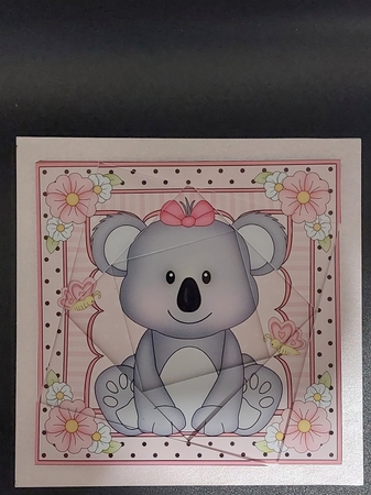 Cute Little Koala Bear Twisted Spiral Side Stacker by Michelle Young