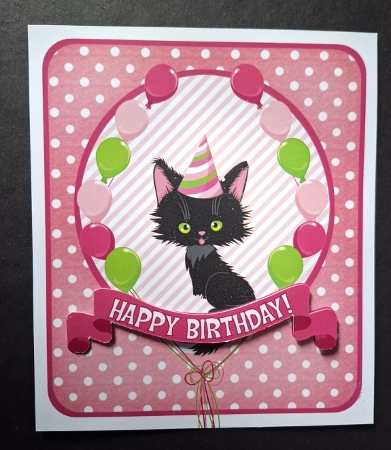 Birthday Cats Scenes Clipart AMB-2671 by Michelle Young