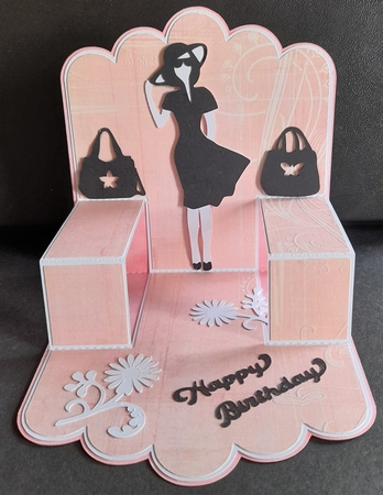 Shaped Fashion Pop Up Card by Michelle Young