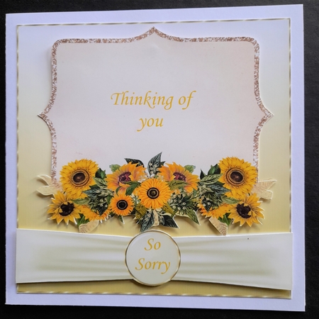 3 Yellow sunflower card fronts/toppers 1 by Michelle Young