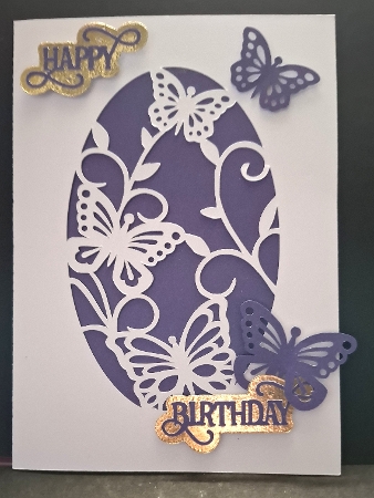 Trio of Butterflies Aperture Card by Michelle Young