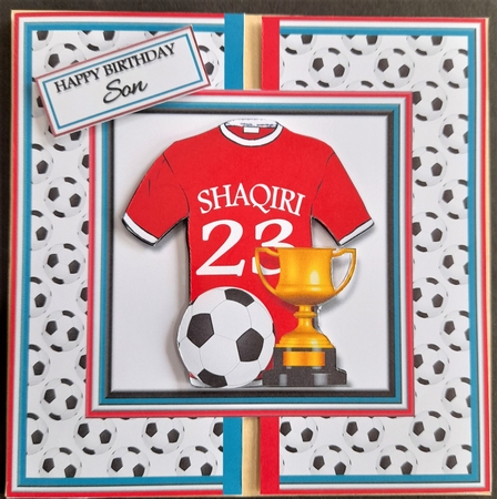 8X8 Card Front Shaqiri No.23 Liverpool Football Football Team by Michelle Young