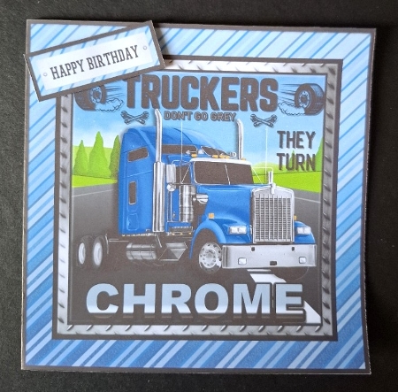 CHROME TRUCKER - blue by Michelle Young
