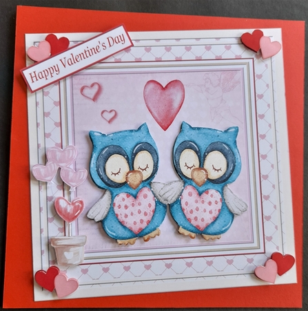 Love you more 7x7ins Decoupage Topper 5 by Michelle Young