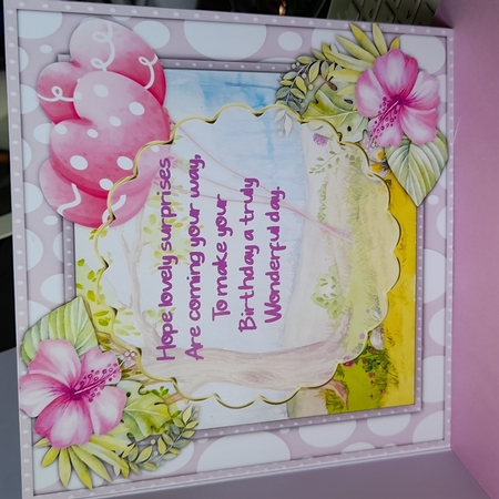 7x7 Gorgeous Hedgehog  and Gift Bag by Michelle Young