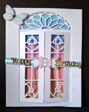 STAINED GLASS DESIGN WINDOW CARD (2022 RANGE) by Michelle Young