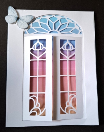 STAINED GLASS DESIGN WINDOW CARD (2022 RANGE) by Michelle Young