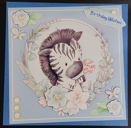 8x8 Mini Kit Gorgeous Mr Zebra by Michelle Young