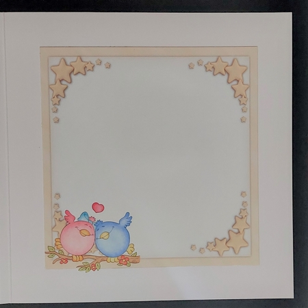Matching blank insert sheet for the design sheet - Tweeties New Home, by Michelle Young