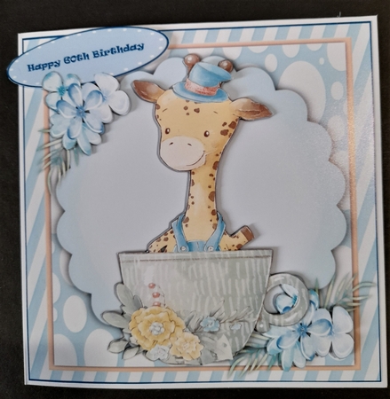 7x7 Mini Kit, Giraffe In A Cup by Michelle Young
