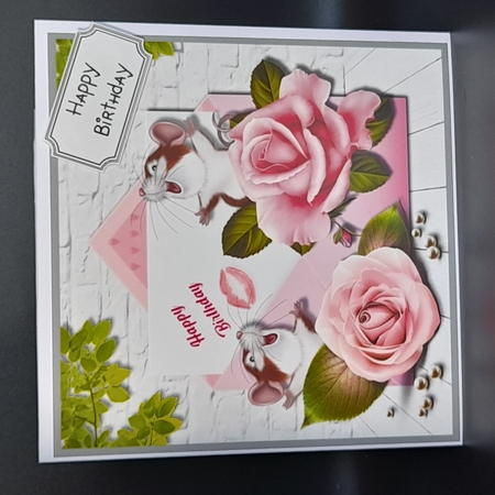 Cute Mice Card Topper by Michelle Young