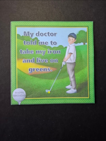 Golf card by Michelle Young