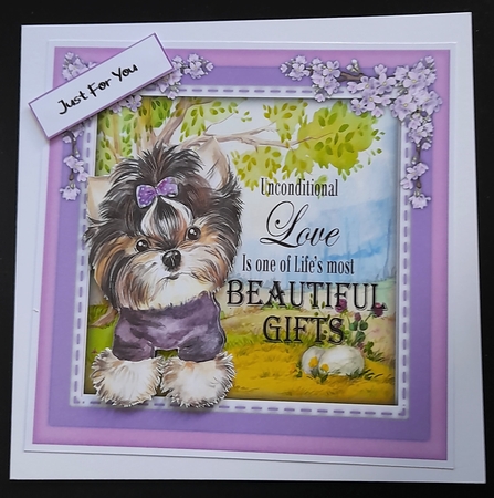 7x7 Puppy Tails 2 by Michelle Young