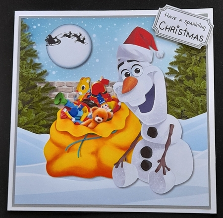 Olaf card topper by Michelle Young