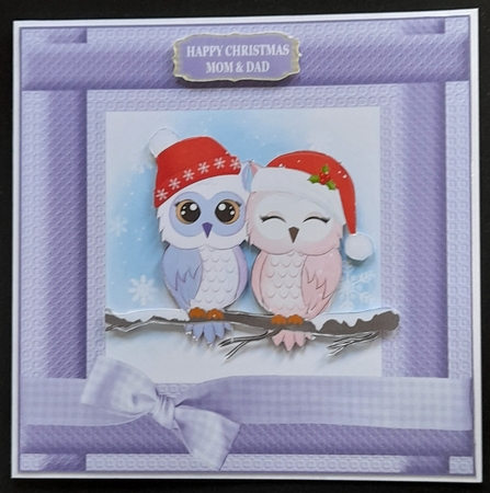 CUTE OWL COUPLE CHRISTMAS by Michelle Young