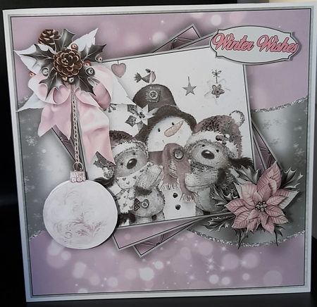 Pink Dog Christmas Mini Kit #3     by Michelle Young