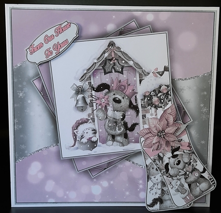 Pink Dog Christmas Mini Kit #6     by Michelle Young